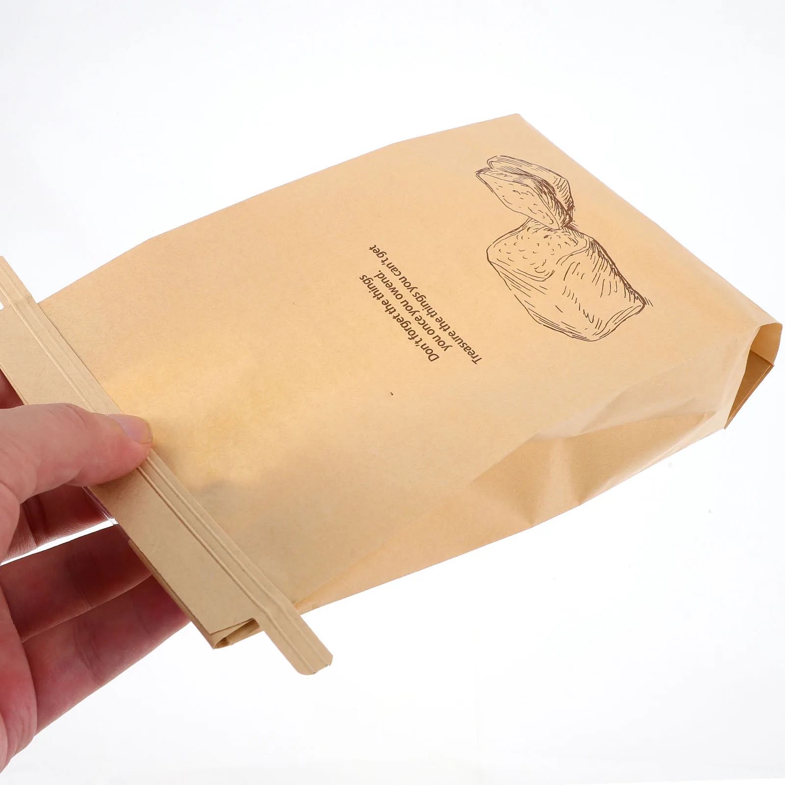 

50Pcs Greaseproof Bread Paper Bags with Iron Clasp for Baked Goods Sealing Portable Toast Pastry Packaging Bakery Accessories