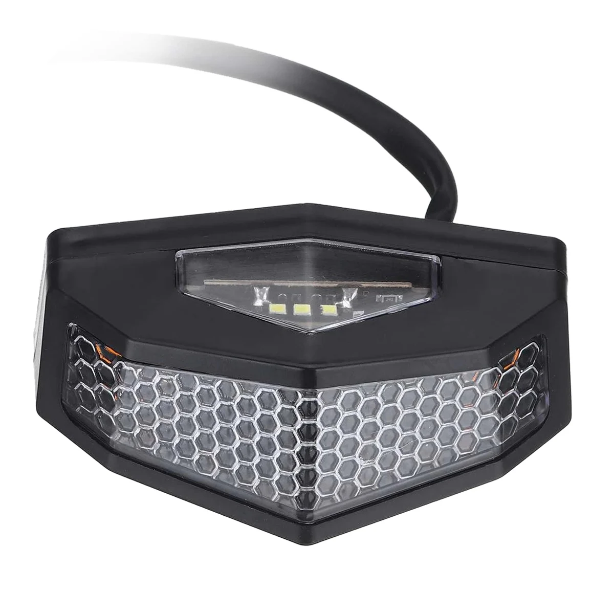 

ABOK-New 12V Universal Motorcycle ATV Taillight 5In1 LED Rear Tail Lights Brake Stop Light Turn Signal License Plate Light