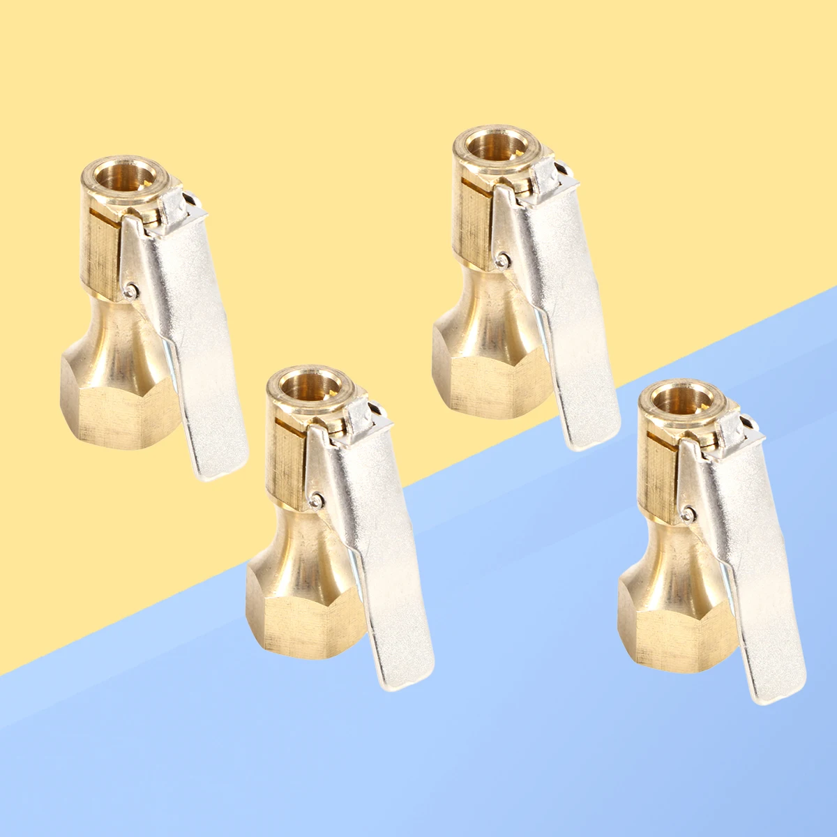 

4 Pcs Inflatable Chuck Tire Inflator Connector Lock Air Clip Truck Accessories Tool