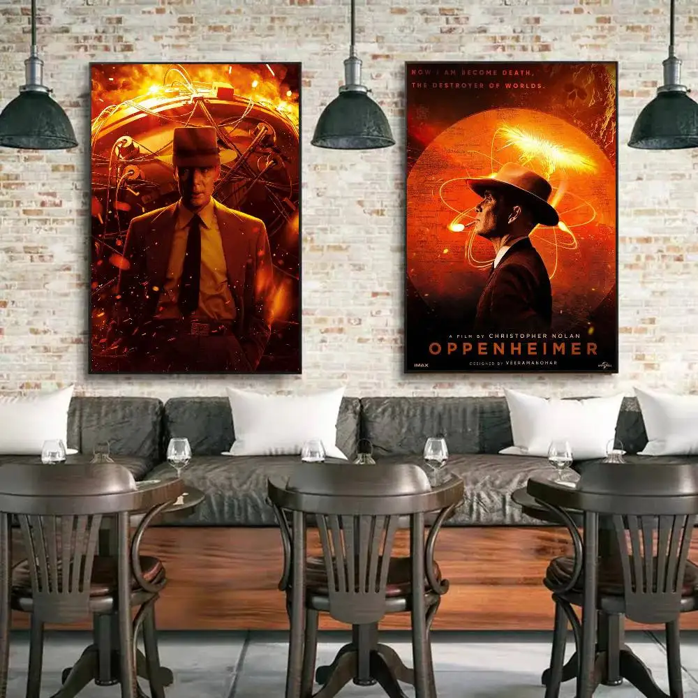 2023 أوروبا وأمريكا الفيلم الجديد Oppenheimer المشارك ورقة طباعة غرفة نوم المنزل مدخل بار مقهى الفن اللوحة الديكور