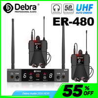 Debar UHF In Ear Monitor Wireless System  ER-480 500~700 mHz With Multiple Transmitter For Small Concerts And Home Theater.