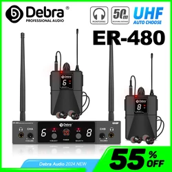 Debar Uhf In Ear Monitor Draadloos Systeem ER-480 500 ~ 700 Mhz Met Meerdere Zender Voor Kleine Concerten En Home Theater.