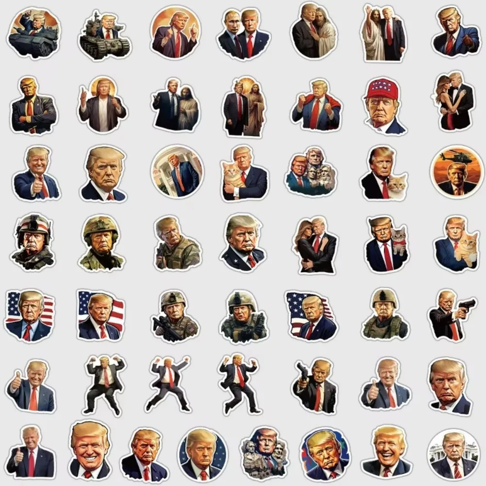 50 قطعة من ملصقات شخصيات الرؤوس الوطنية المضحكة للكمبيوتر المحمول DIY حقيبة جيتار ثابتة جراب هاتف ملصق مضاد للماء ﻿