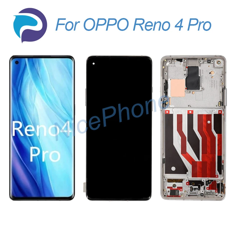 for OPPO Reno 4 Pro LCD Screen + Touch Digitizer Display 2400*1080 CPH2109 Reno 4 Pro LCD Screen Display