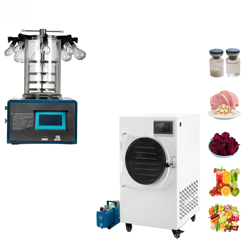 Multi-Specification Laboratory Peptide Vial Liquid Freeze-Drying Machine, Nanomaterial Instant Coffee Machine