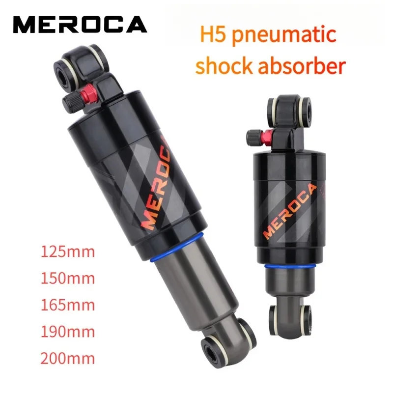 MEROCA Air Rear Shock Absorber 125mm 150mm 165mm 190mm 200mm for MTB Mountain Bike Folding Bicycle Scooter