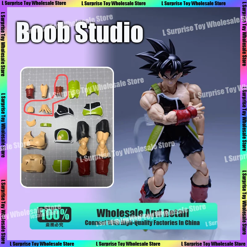 

Boob Studio Dragon Ball SHF Super Saiyan Bardock Battle Damage Accessories Anime Action Figure Model Toys Gifts