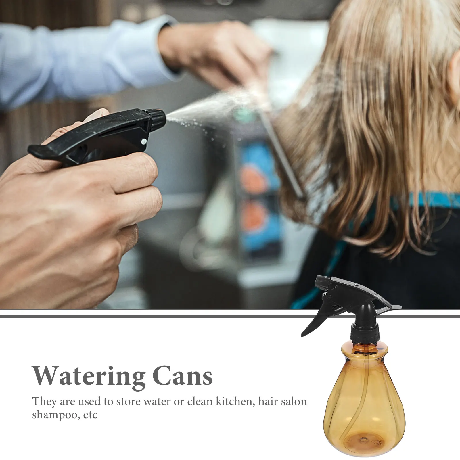 

Portable Reusable Spray Bottle Handheld Water Sprayer for Garden Kitchen Hair Salon Durable Multi-Function Small Watering Can