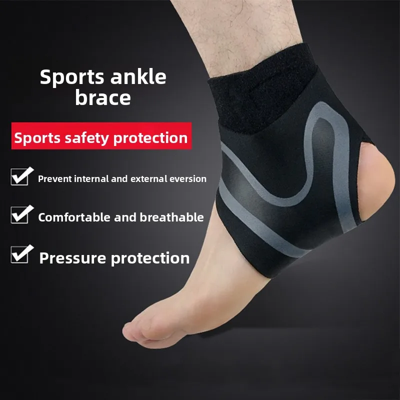 Ankle Support Brace One Piece For Sports Sprained Prevention Basketball Running Compression Sleeve Stabilizer Wrap