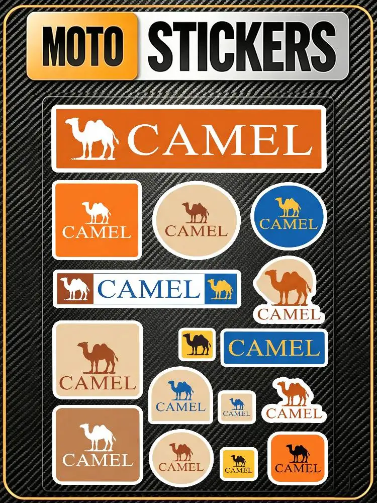 Poster C-am-el High Visibility Reflective Waterproof Decal Scratch Hide Sticker Fit Car Motorcycle Helmet Refrigerator