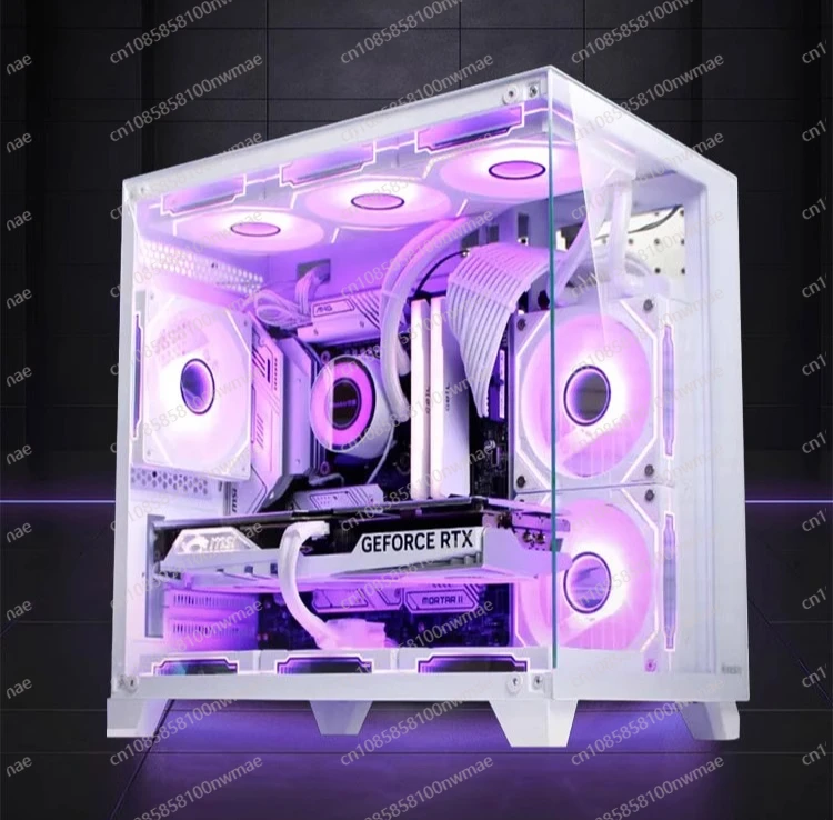 

2025 New Style Core I7 14th 14700K 16G DDR5 RTX5060 Gaming PC Desktop with ATX Mid Tower & Fan for Business Use