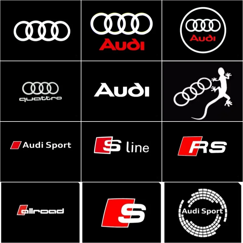 

2026 New 2Pcs Car HD Lamp LED Auto Door For Audi RS A6L A7 A4L Q5 Q7 A8 Q3 S Line S3 S4 S7 S6 S8 A5 A3 A4 Quattro Welcome Light
