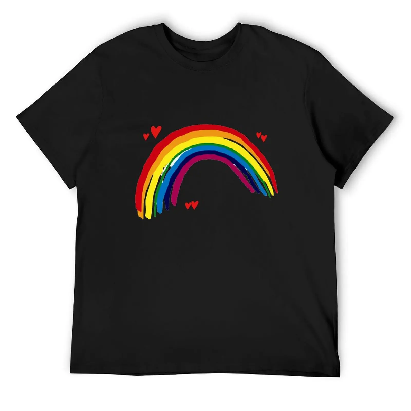 Thank You Rainbow design - all proceeds to charity. T-Shirt custom shirt graphics mens big and tall t shirts