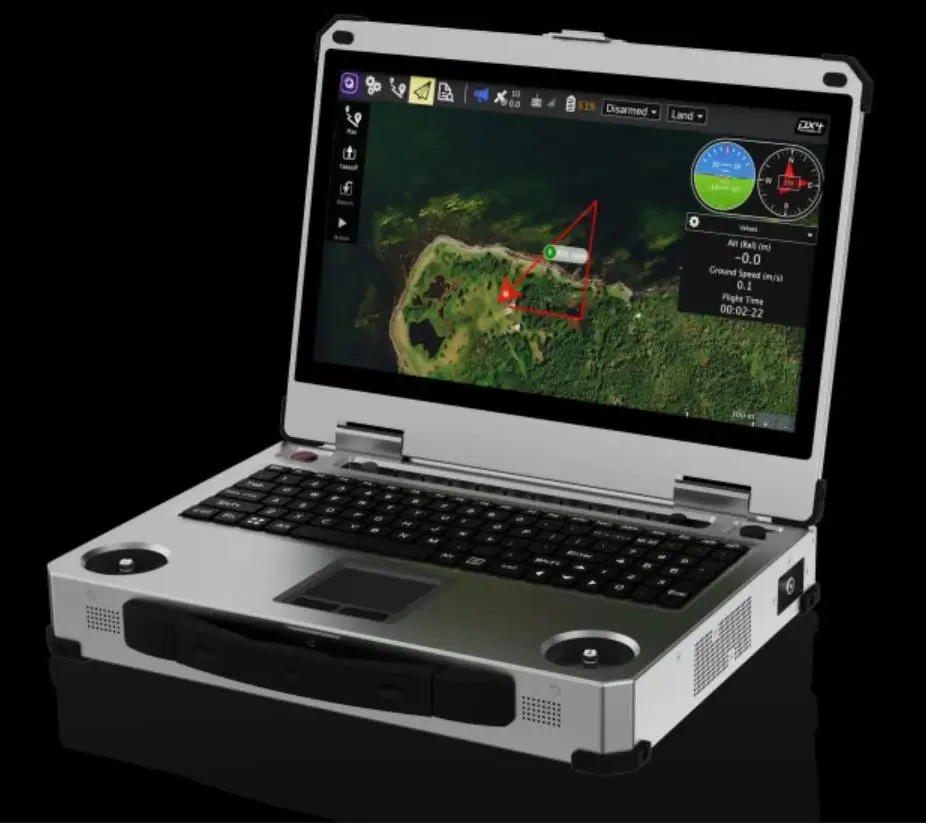 

Software Define Radio Telemetry lidar Video link Dual Screen Ground Control Station For Heavy-duty Drone