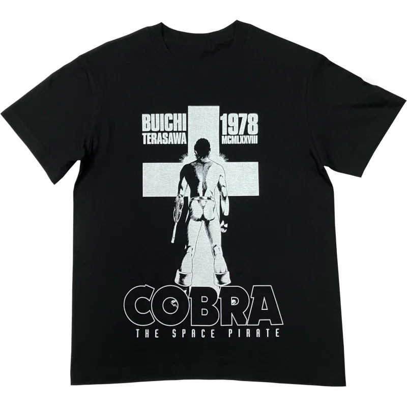 

0405 The Space Adventure Cobra gift t shirt The Space Pirate Psychogun Kobura Anime Graphic tee Y2K clothes All size Tops S-6XL