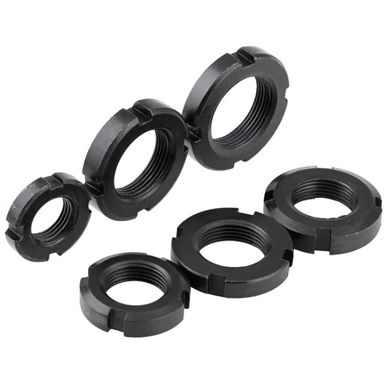 DIN981 M10 M12 M14 M16 M18 M20 M22 M24 M25 M27 M30 M33 M35 M36 M39 M40-M60 جولة الجوز مشقوق الجوز أربعة فتحة الجوز GB812