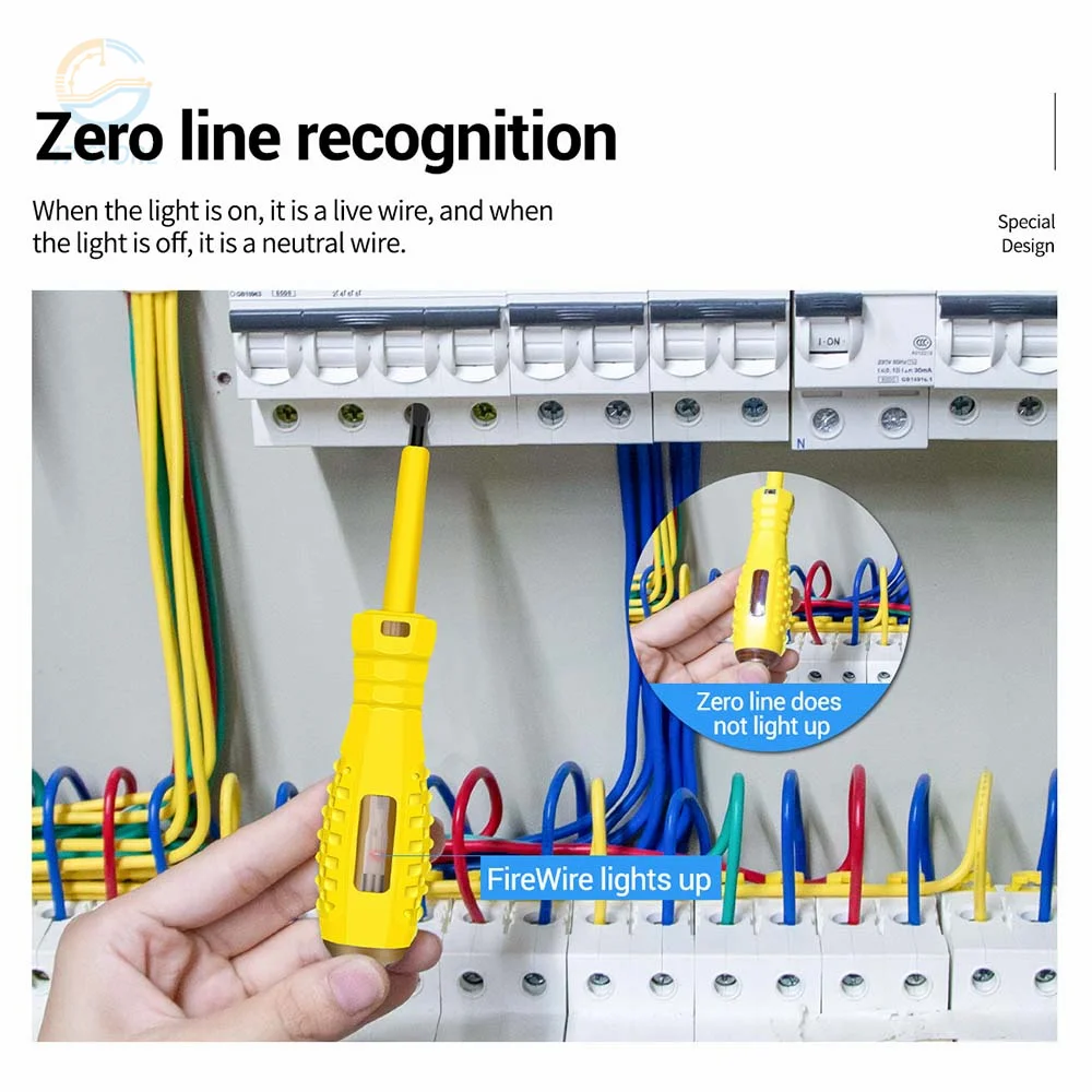 Voltage Test Pen 220V AC Power Socket Voltage Detector Sensor Tester Electric Screwdriver Test Pen LED Light Circuit Indicator