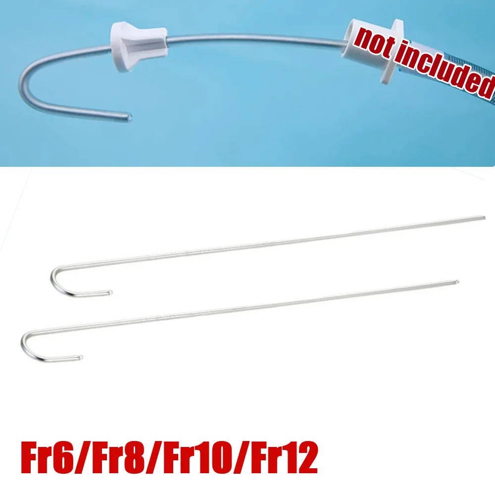 2pcs Disposable Flexible Sterile Guide Wire Hard Endotracheal Tube Stylet for Assistance Tracheal Intubation Individual Packing
