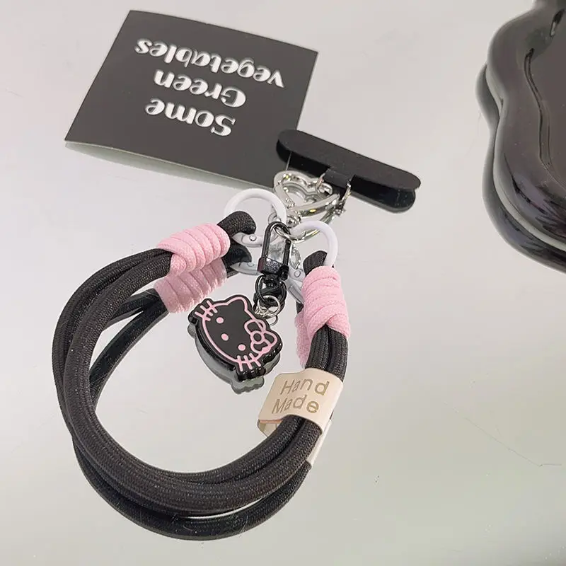 Oboe Buckle Cute Three-dimensional Hello Kitty Mobile Phone Rotating Pendant Wrist Rope Cartoon Backpack Camera CCD Pendant