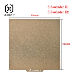 Artillery 3d printer parts PEI steel sheet for Sidewinder SW-X1 angGenius ''Sidewinder X2 and Genius Pro base thermal bed