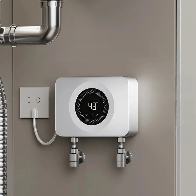 

Instant Heating Electric Water Heater - 5500W Kitchen/Bathroom Mini Thermostatic tankless water heater