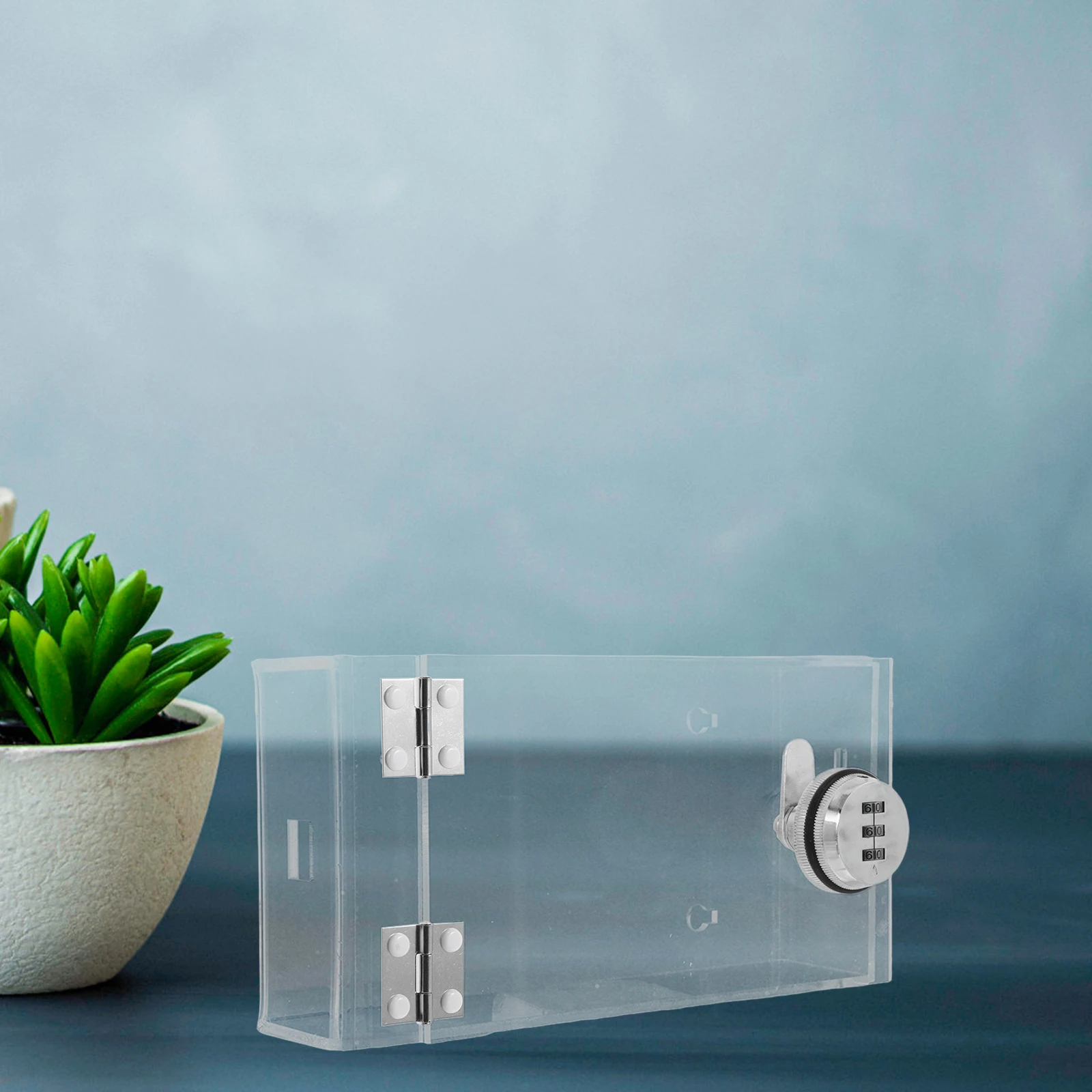 

Mobile Phone Storage Box Acrylic Cellphone Cabinet Organizer Lockable Chest High Transparency Secure Lock Spacious Capacity