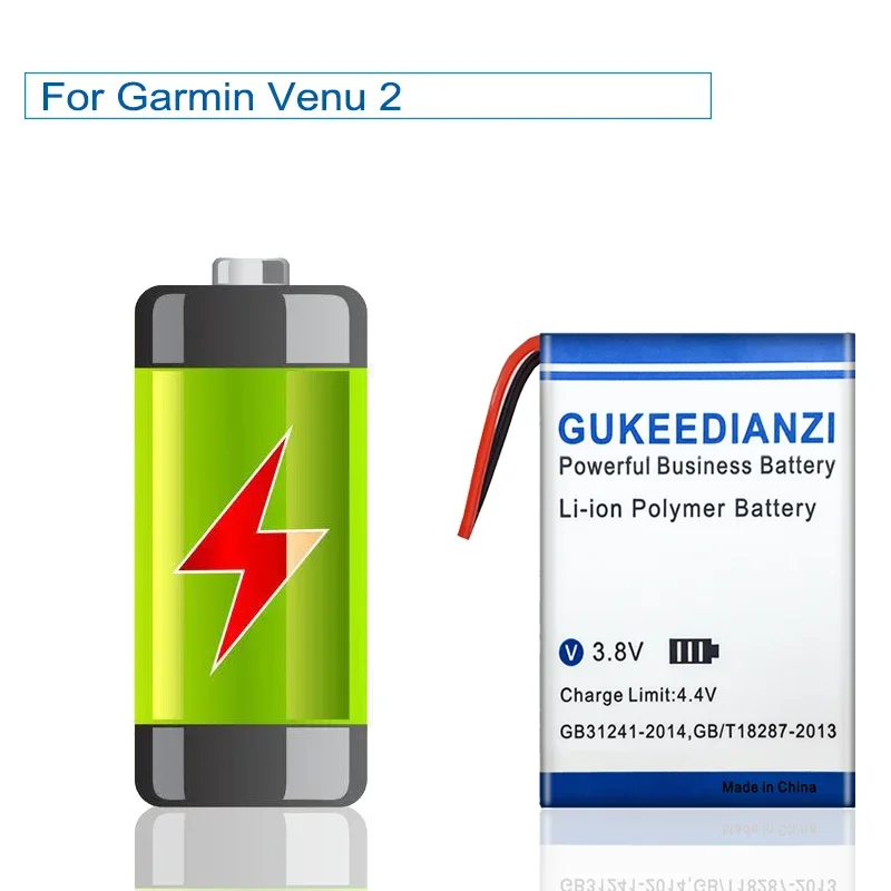 330mAh 361-00139-10 Smartwatch Battery For Garmin Venu 2 Venu2 Smart Watch High Capacity