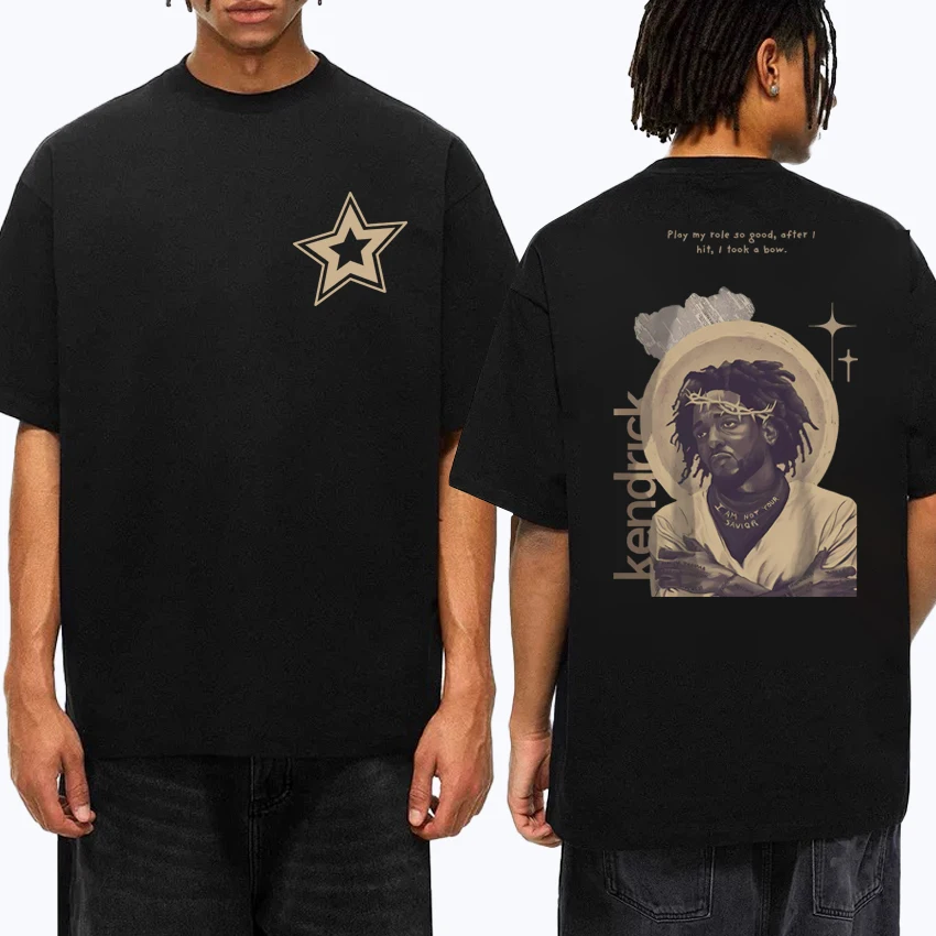 

LIMITED Kendrick Lamar Tour 2025 Double Sided printed short sleeve T-shirts Unisex Hip Hop Punk Tops Men Women Cotton T shirt