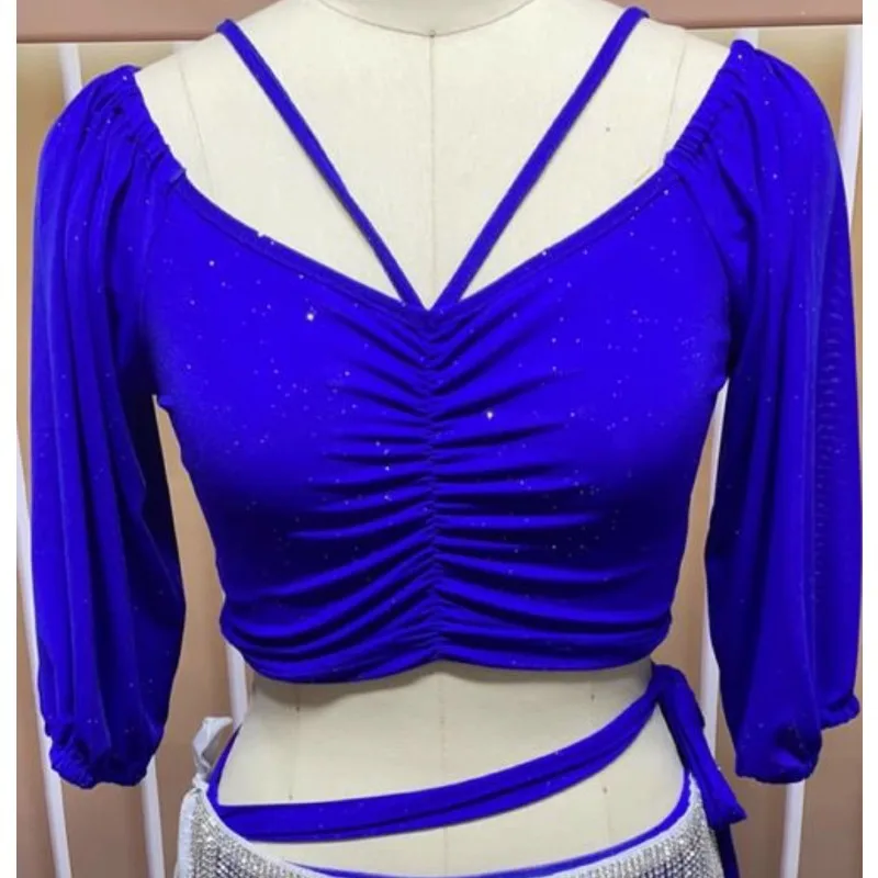 

customized belly dance costume practice outfit plus size practice performance top set Eastern dance tops belly dancewear