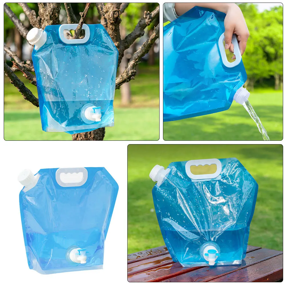 

Camping Water Transport Equipment 5L Portable Water Container for Outdoor Activities Large Capacity Foldable Design