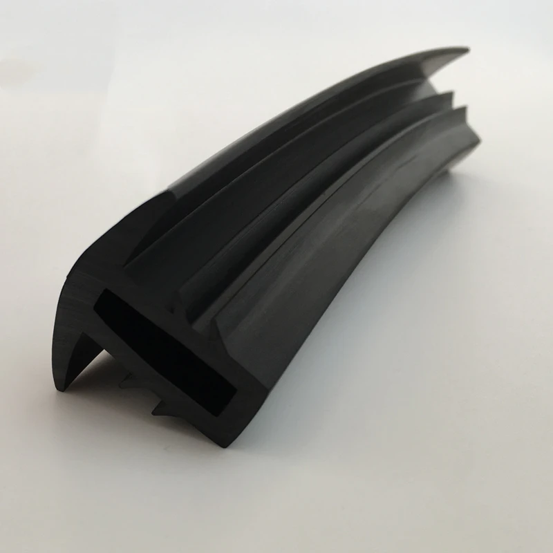 Rubber T Strip for Solar Photovoltaic Bracket  Metal Cable Trench Cover Monocrystalline Solar Panel Sealing 50x35mm Black