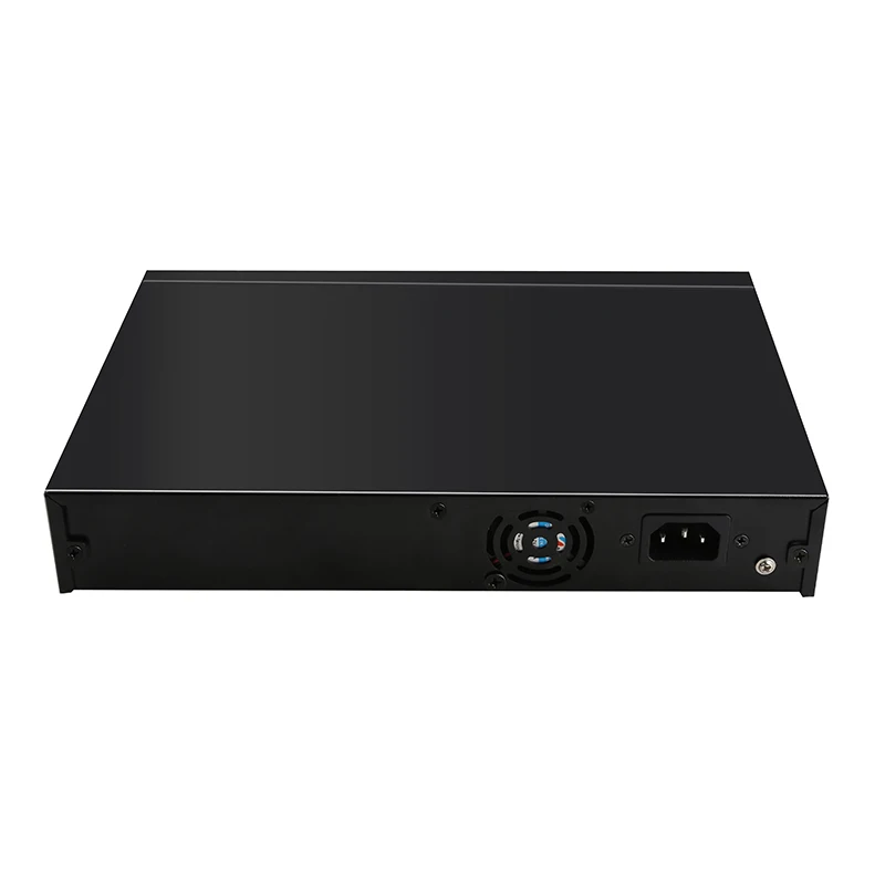 16-Ports 10/100Mbps + 2-Ports Uplink 10/100/1000Mbps Unmanaged PoE Switch 16-ports POE  for IP Camera Build in Power Adapter