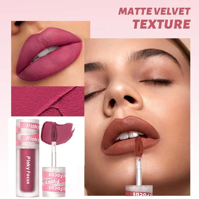 26 Kleuren Waterdichte Matte Lipgloss Nude Fluwelen Vloeibare Lippenstift Langdurige Niet-Plakkerige Cup Sexy Rode Lip Tint Make-Up Cosmetica