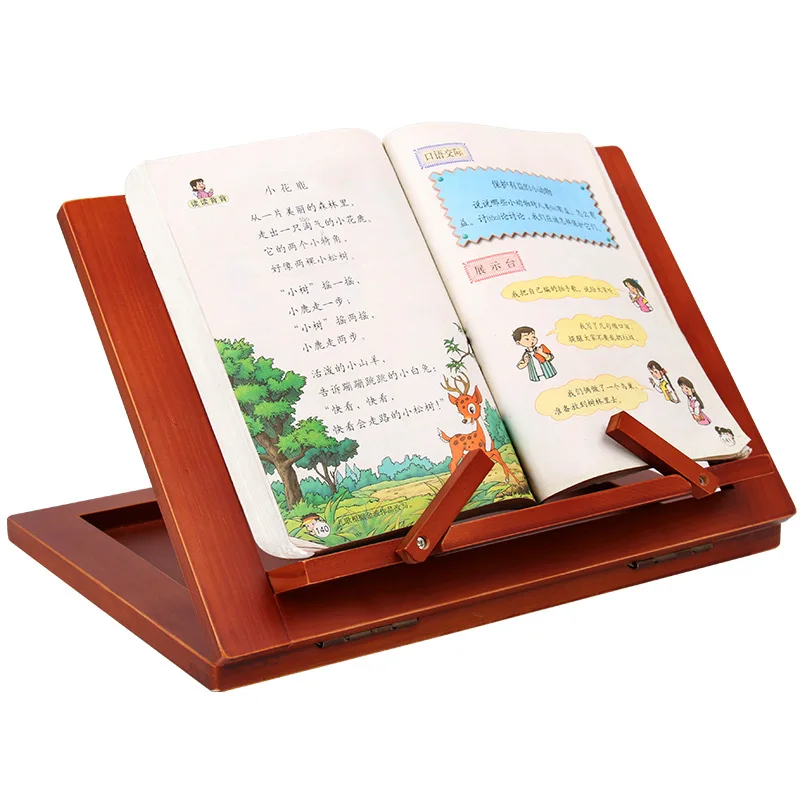 Imagem -06 - Criativo de Madeira Suporte de Leitura Conveniente e Prático Clipe do Livro Suporte de Leitura Notebook Tablet Stand Recipe Stand