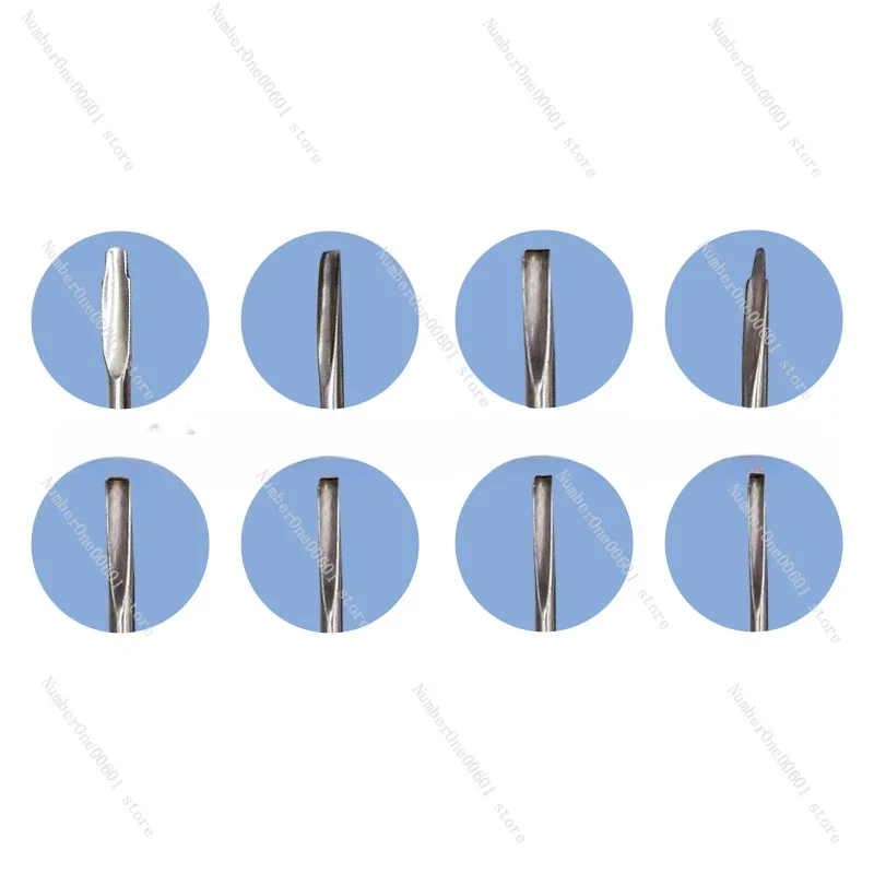 Stainless Steel Dental Elevator, 8-Piece Tooth Elevation Instrument Kit for Minimally Invasive Extraction