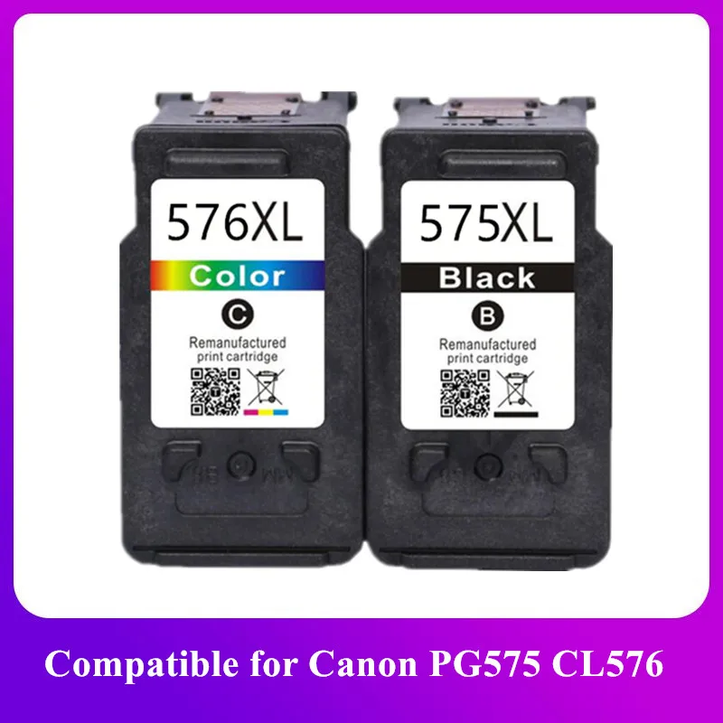 Remanufactured 575 XL 576 XL PG575 CL576 PG-575 CL-576 Ink Cartridge for Canon PIXMA TS3550i TS3551i TR4750i TR4751i Printer