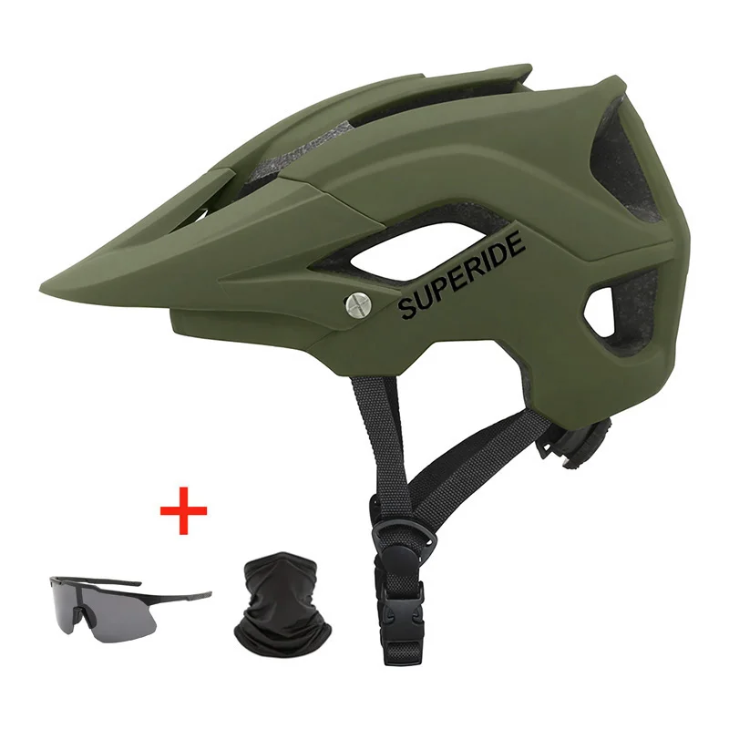 SUPERIDE In-mold DH MTB Fietshelm Sport Anti-impact Road Mountainbike Helm Heren Dames Rijden Fietshelm - afbeelding 1
