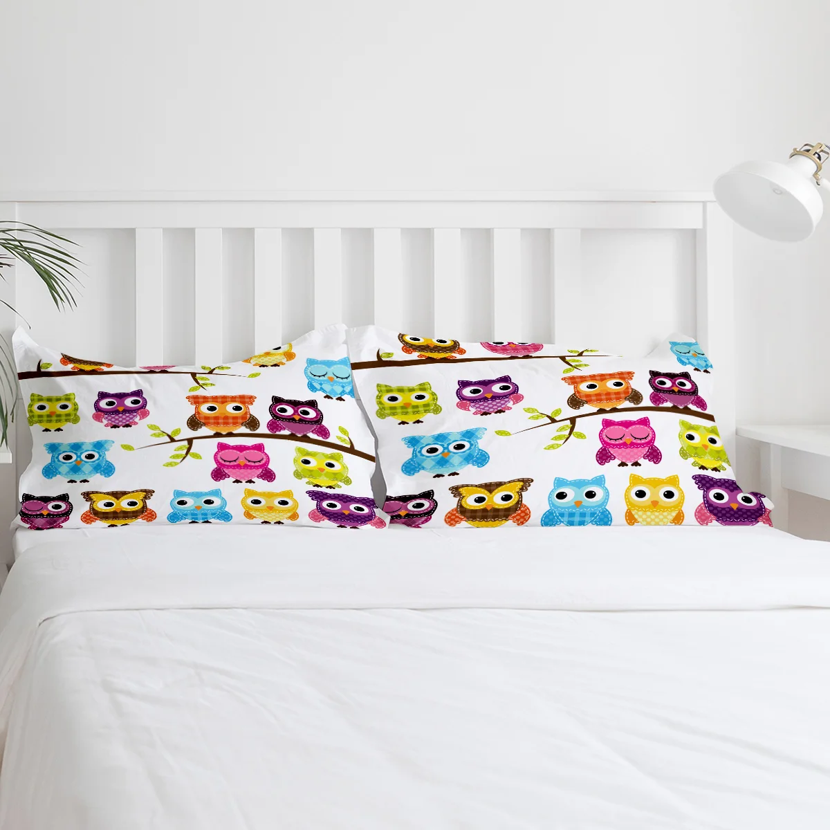 الكرتون البومة الحيوانات Kawaii طقم سرير 3 قطعة الفتيان الفتيات غطاء لحاف المخدة الاطفال الكبار غطاء لحاف طقم سرير مزدوج المنسوجات المنزلية