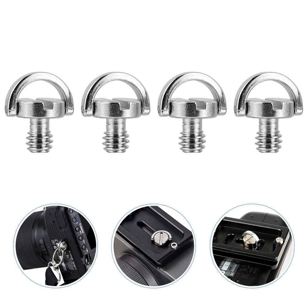 

4 Pcs Trail Camera Mount Screw Tripod Accessories Ring Screws Replacement Small