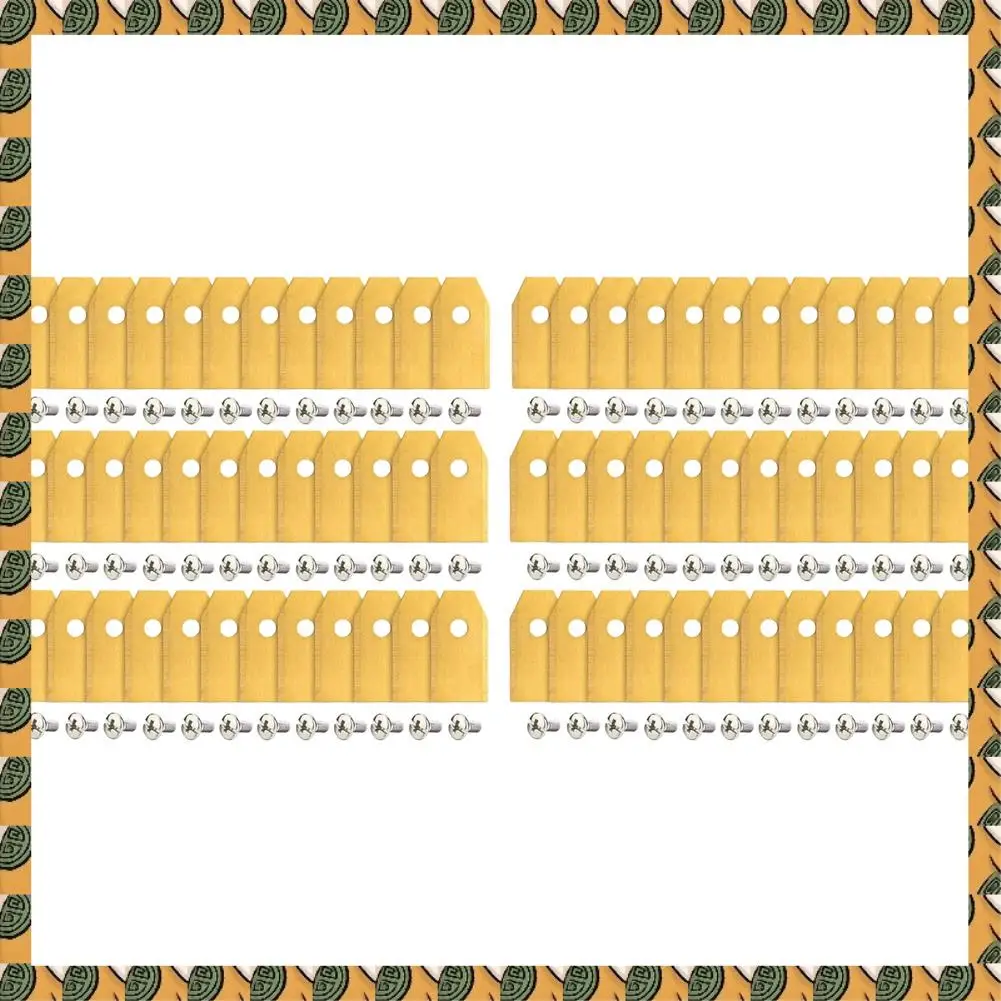 Lama per tosaerba A77I Lame di ricambio da 72 pezzi, lama per tosaerba in acciaio inossidabile per giardino e taglia automatica