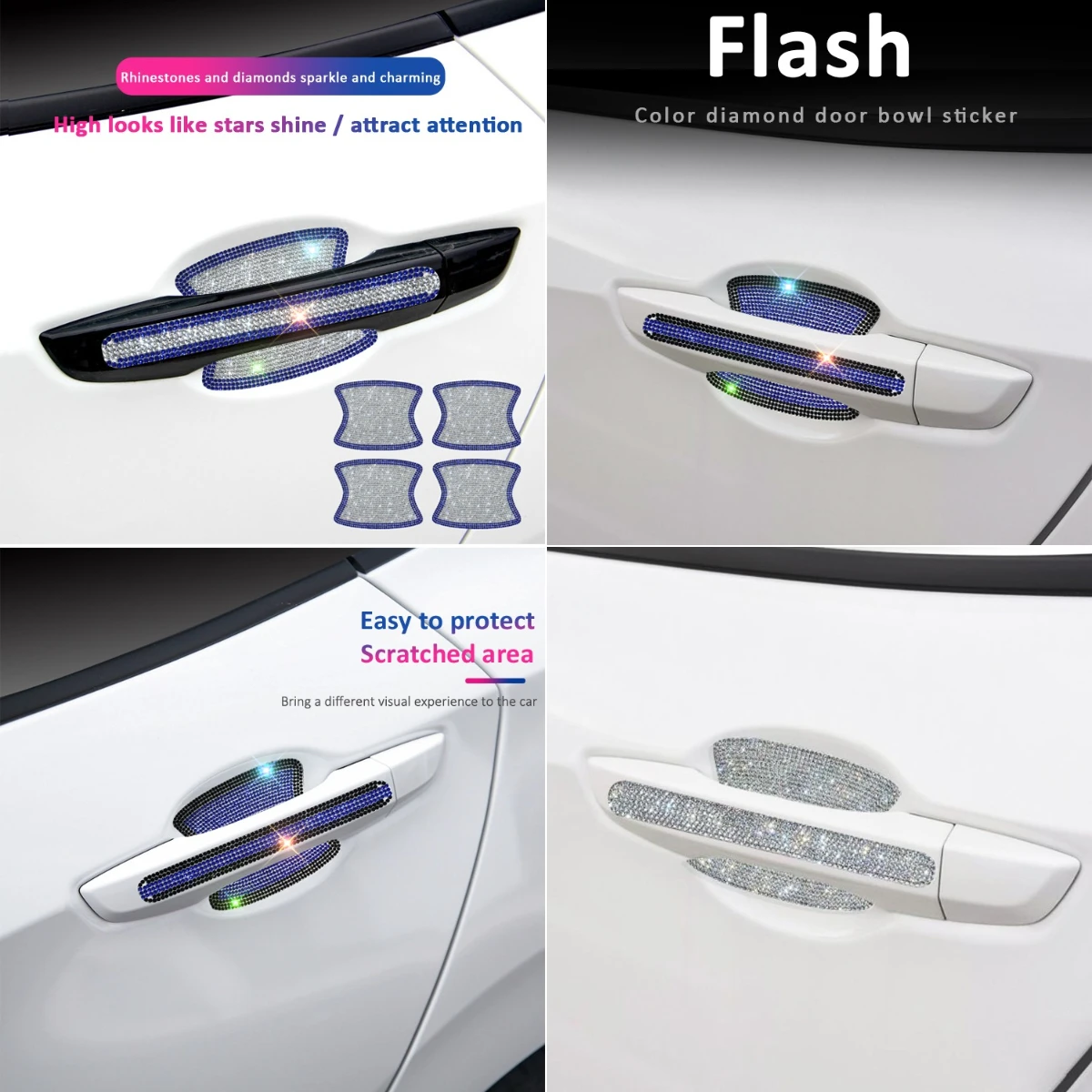 

Car Door Handle Door Bowl Sticker Protection Car For Alfa Romeo Giulia Stelvio Tonale Giulietta 4C Spider Brera MiTo 159 GTV