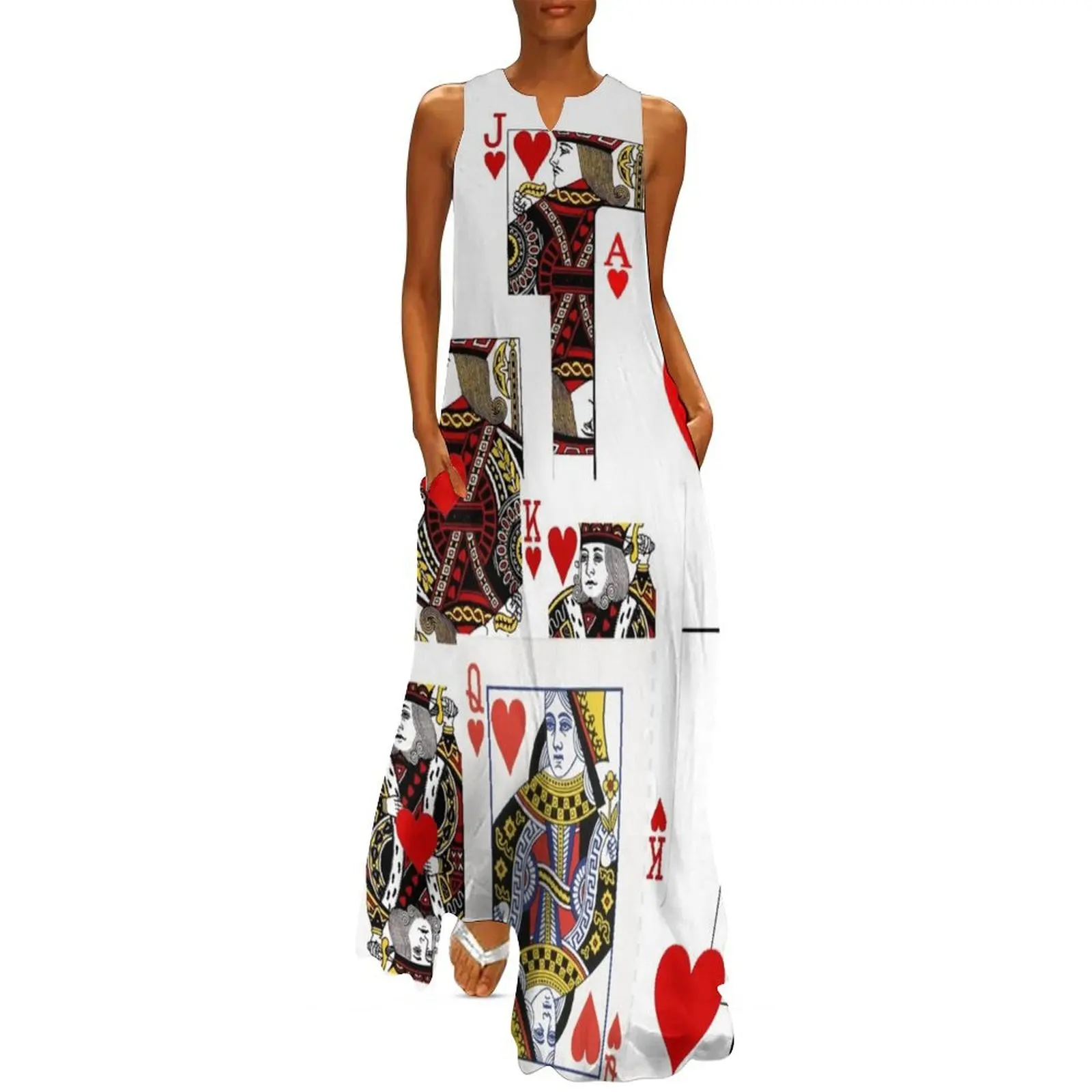 

ROYAL COURT CASINO RED HEARTS PLAYING CARDS Long Dress women"s summer dresses 2024 fairy dress dress for women 2024