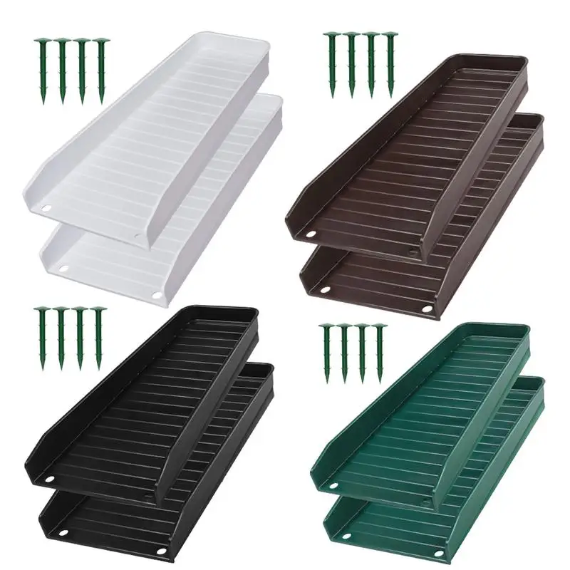 Down Spout Drain Trays Simple Water Management Rain Downspout Splash Block Gutter Downspout Extensions Safe Secure Drain Trays