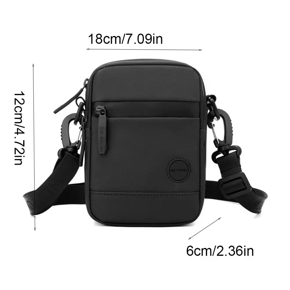 Casual Square Men Crossbody Bag Single Shoulder Multi-Pockets Men Chest Bag Anti Splash Multifunctional Nylon Fanny Pack Outdoor