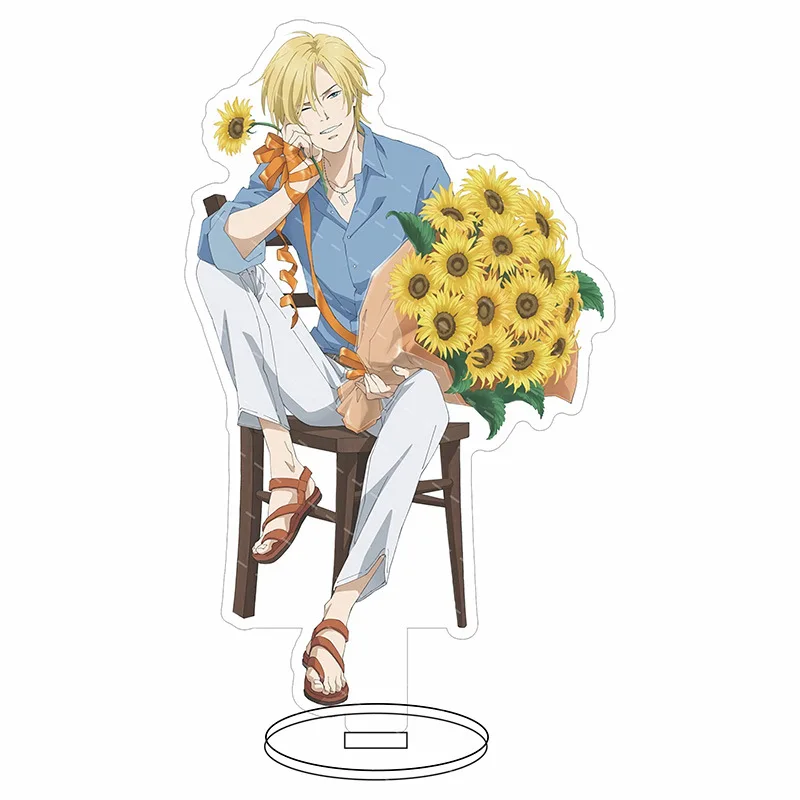 BANANA FISH Anime Figures Aslan Jade Callenreese Acrylic Stands Ash Lynx Character Model Plate Desk Decor Standing Sign Toys