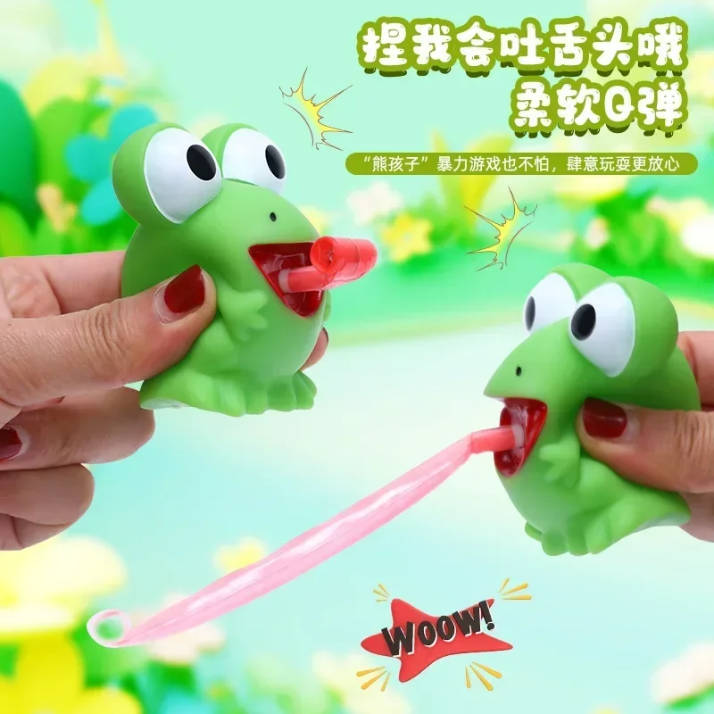 

Tongue Sticking Frog Dinosaur , Pinching Toy, Creativity, Funny Bb Vocalization, Rebound, Venting Decompression Toys