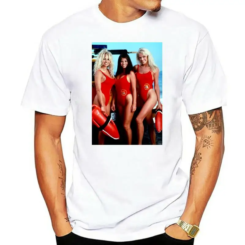 Baywatch Tv Show Lifeguard Girls Licensed Adult T Shirt Plus Size Tee Shirt