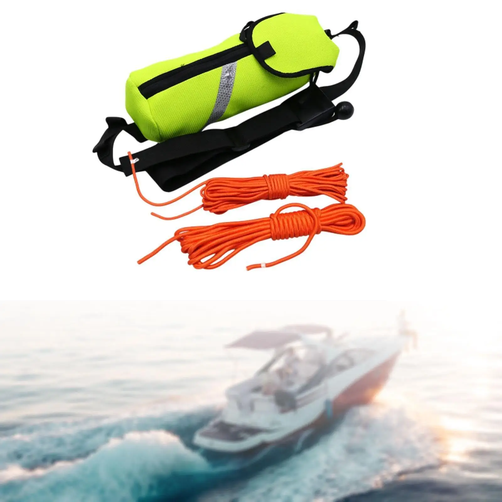 

Water Sports Throw Bag Emergency Sports Rope Multifunction Portable Throwable Flotation Device Throw Line for Kayak Surfing