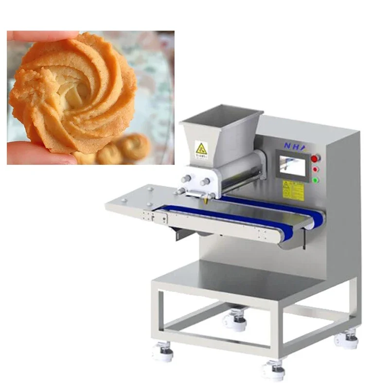 NH101 Desktop Mini Cookie Machine Automatic Small Cookie Machine for Make Various Fancy Cookies Cakes Puffs Macaroons Egg Yolks