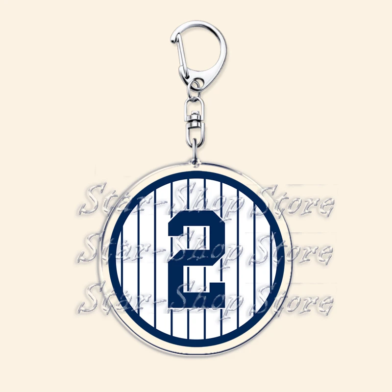 Legend Sports Jersey Number Keychains for Accessories Bag Baseball Football Basketball 42 2 Keyrings Jewelry Fans Friends Gifts